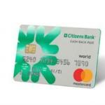 Citizens Bank Cash Back Plus World Mastercard
